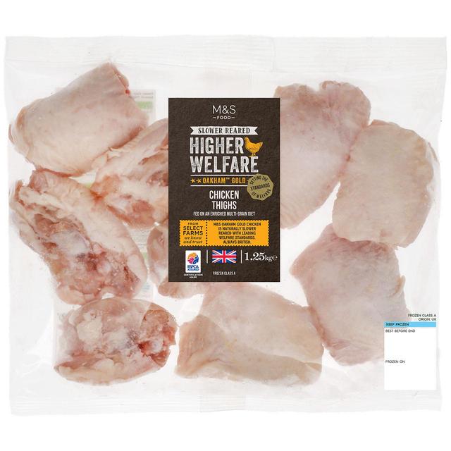 M&S Oakham Gold Chicken Thighs Frozen