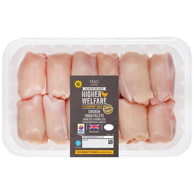 M&S Oakham Gold Chicken Thigh Fillets 1kg