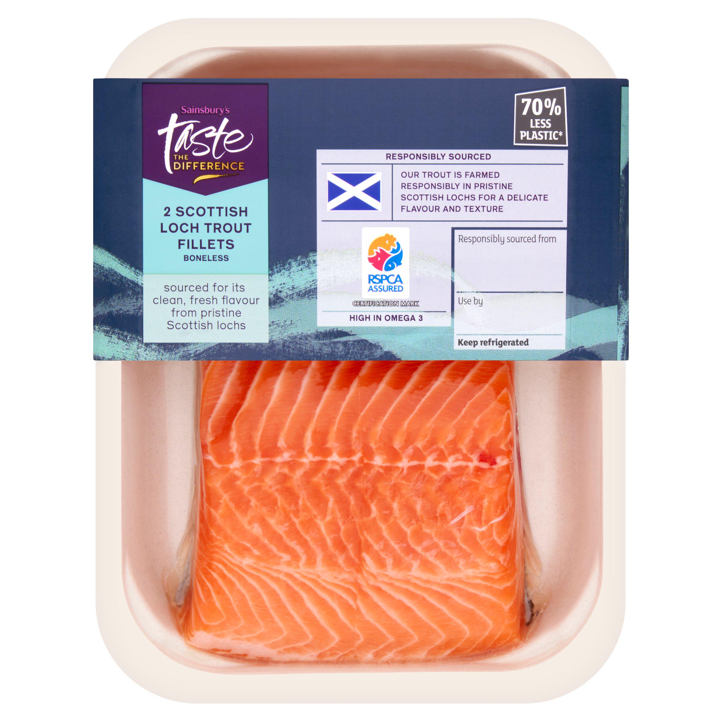 Sainsbury's Loch Trout Fillets, Taste the Difference x2