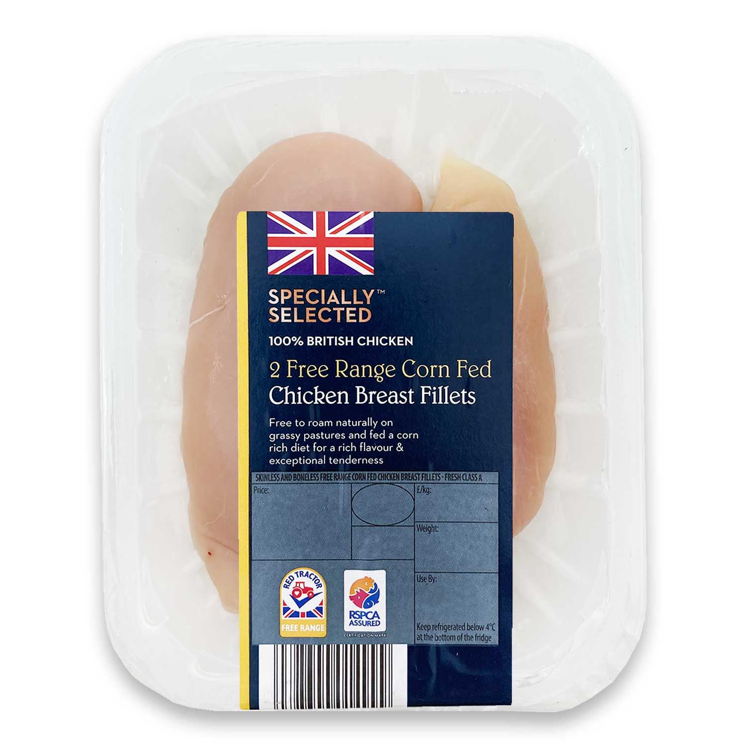 Specially Selected Free Range Corn Fed Chicken Breast Fillets 350g