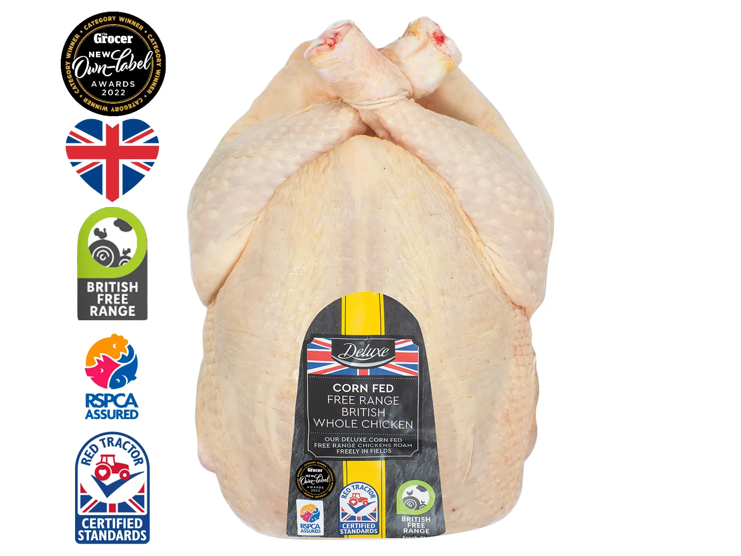 Deluxe Corn Fed Free Range British Whole Chicken