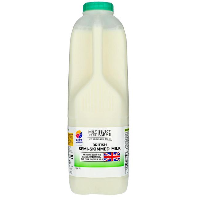 M&S Select Farms British Semi Skimmed Milk 2 Pints