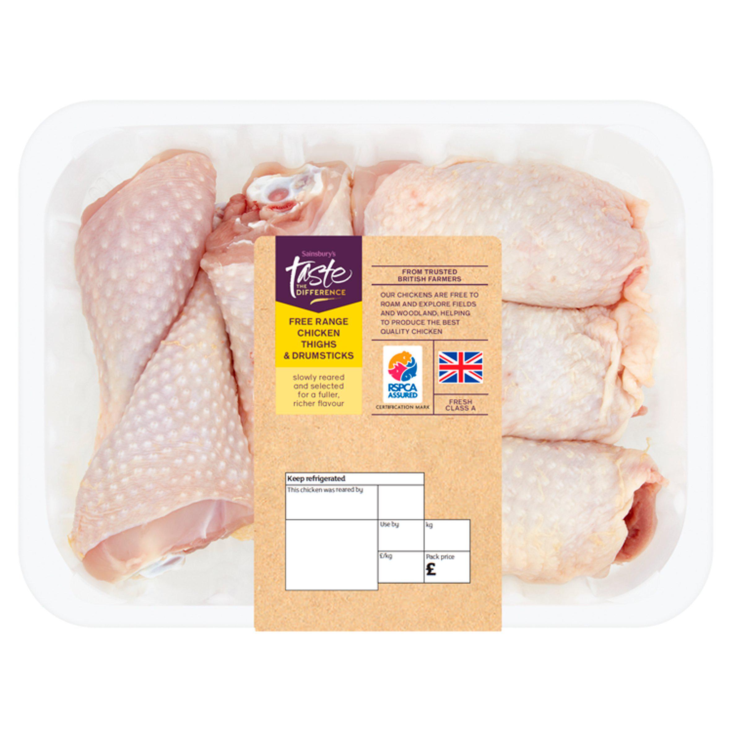 Sainsbury's Free Range British Chicken Thigh & Drumsticks, Taste the Difference