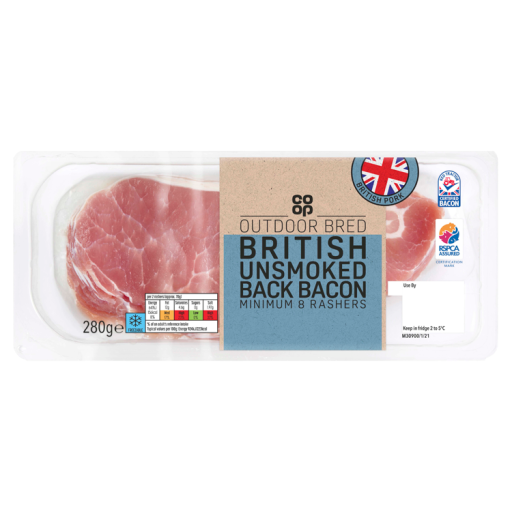 Co-op Outdoor Bred Unsmoked Back Bacon
