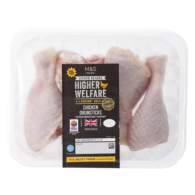 M&S Oakham Gold Chicken Drumsticks