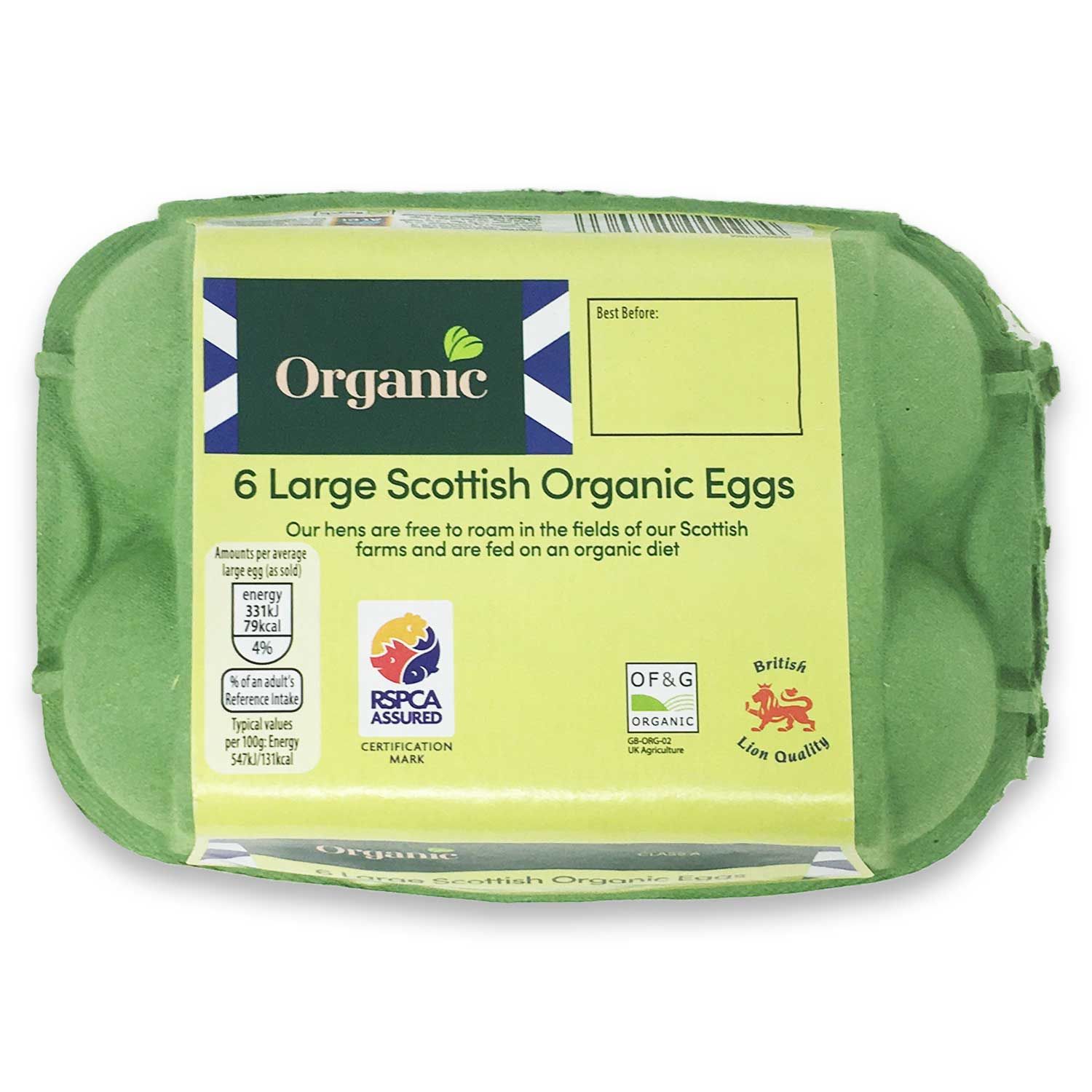 Organic Large Scottish Eggs 6 Pack