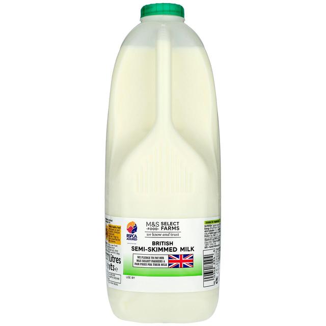 M&S Select Farms British Semi Skimmed Milk 4 Pints