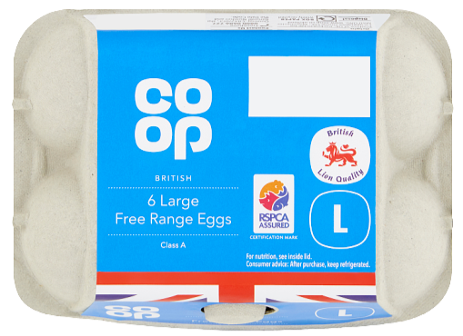 Co-op Six Large Free Range Eggs