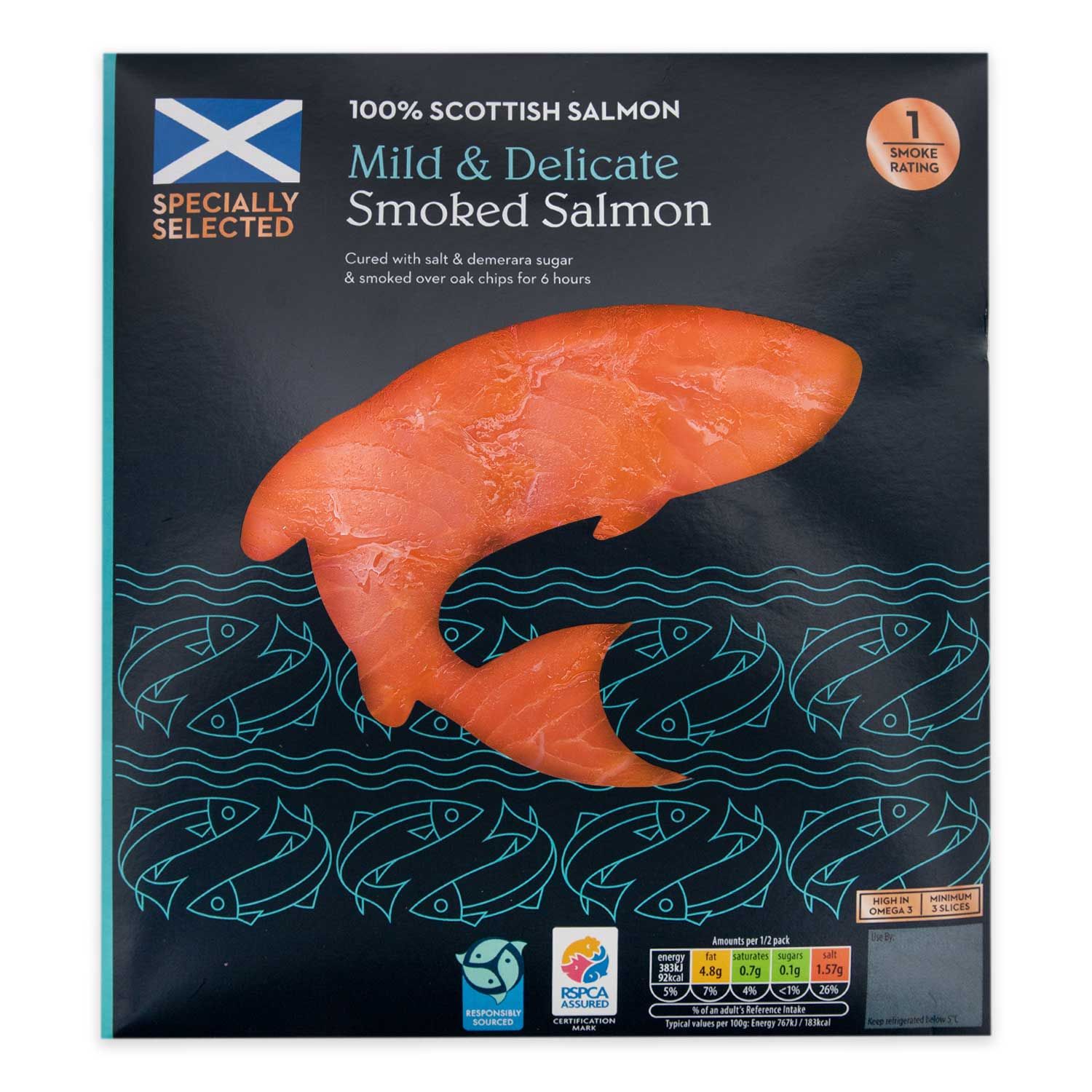 Specially Selected Mild & Delicate Smoked Salmon Slices 100g
