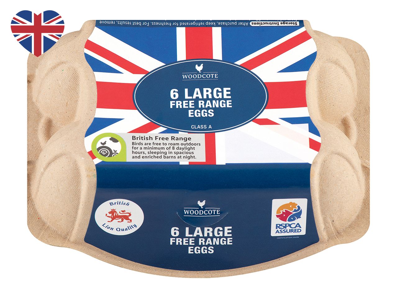 Woodcote 6 Large Free Range Eggs