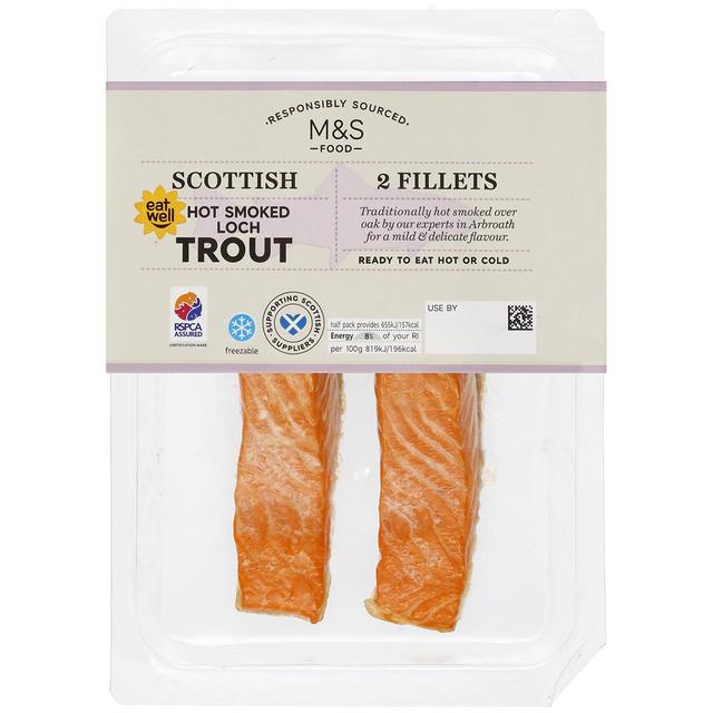 M&S 2 Scottish Hot Smoked Loch Trout Fillets