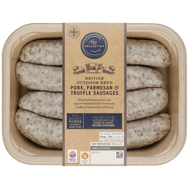 M&S Pork, Parmesan & Truffle Sausages 480g