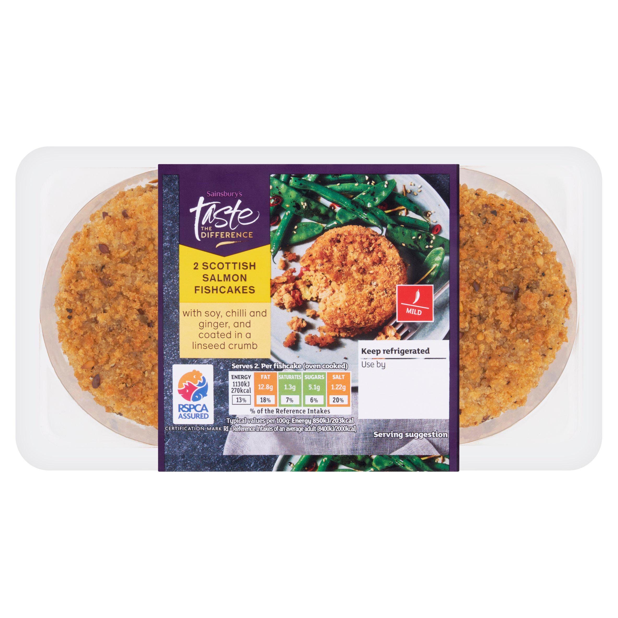 Sainsbury’s Scottish Salmon Fishcakes With Chilli & Ginger