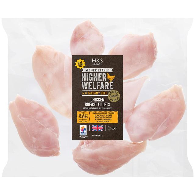 M&S Oakham Gold Chicken Breast Fillets Frozen