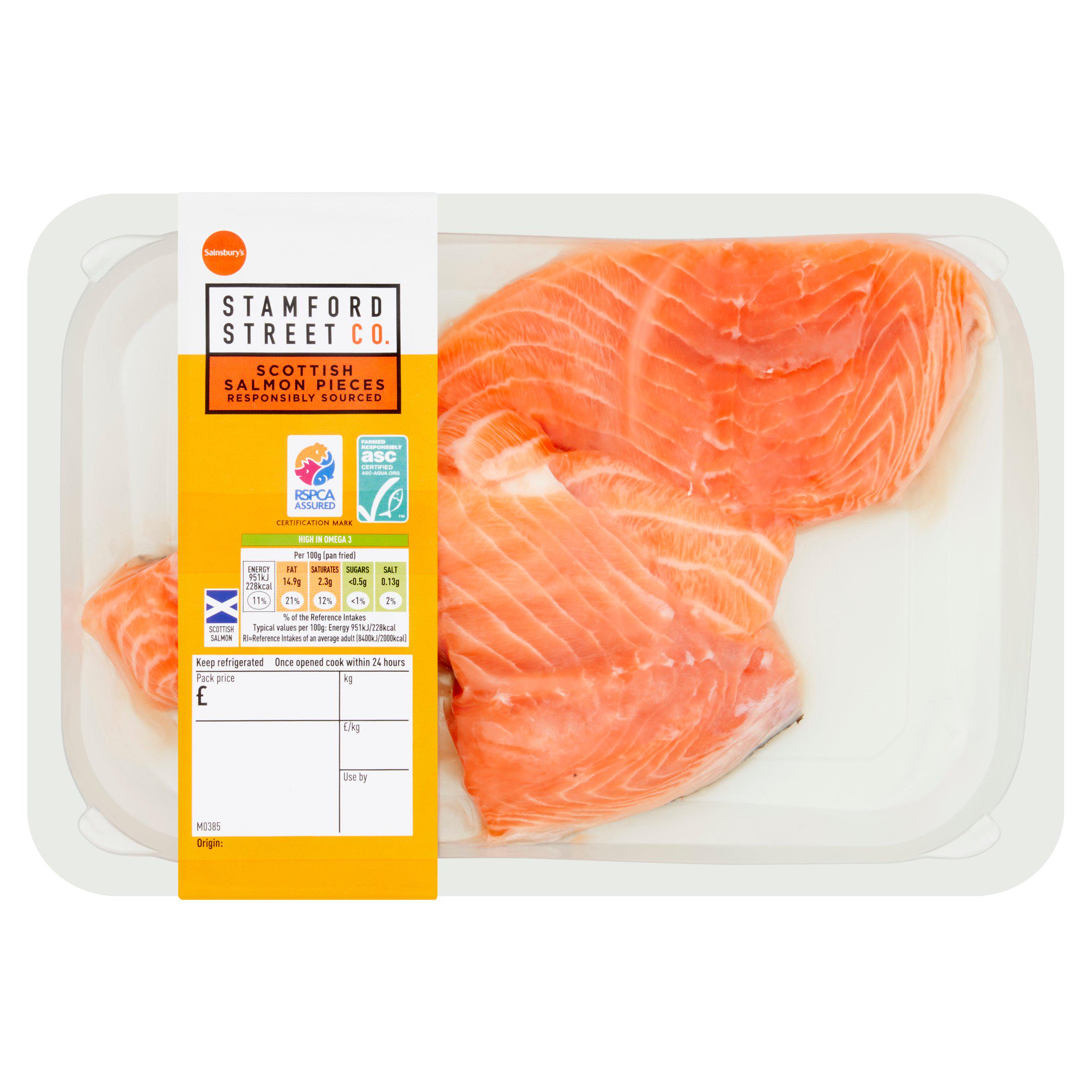 Stamford Street Co. Skin on ASC Scottish Salmon Pieces