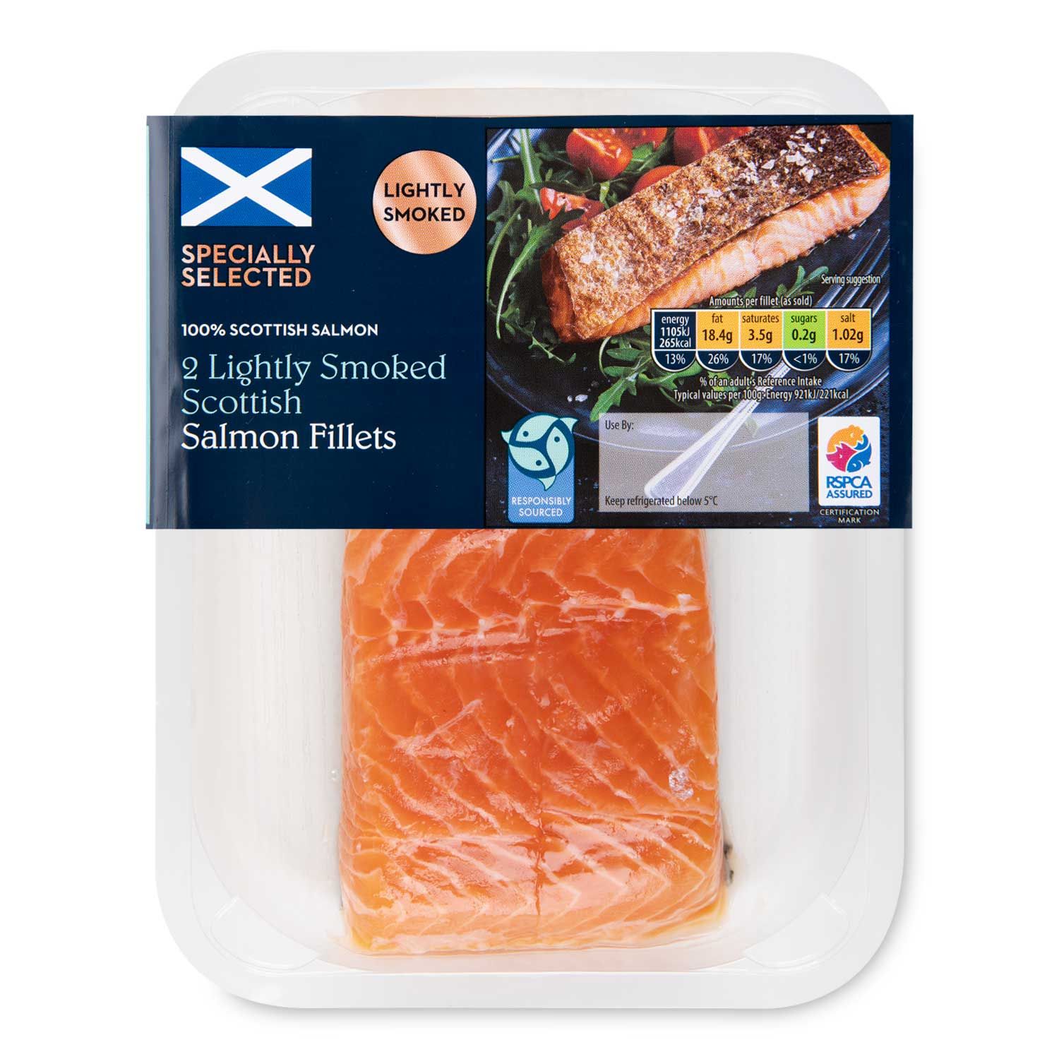 Specially Selected Lightly Smoked Scottish Salmon Fillets 240g/2 Pack