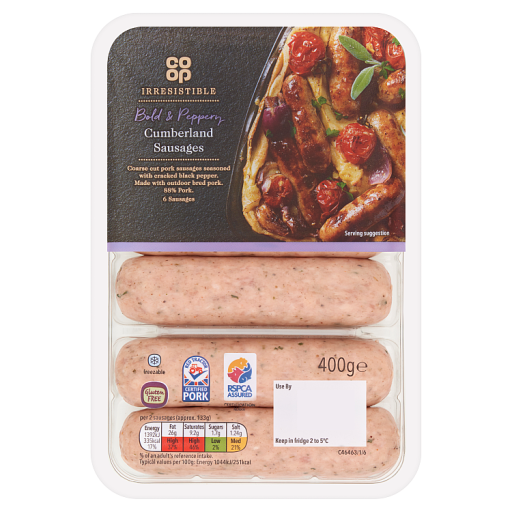 Co-op Irresistible 6 Cumberland Sausages