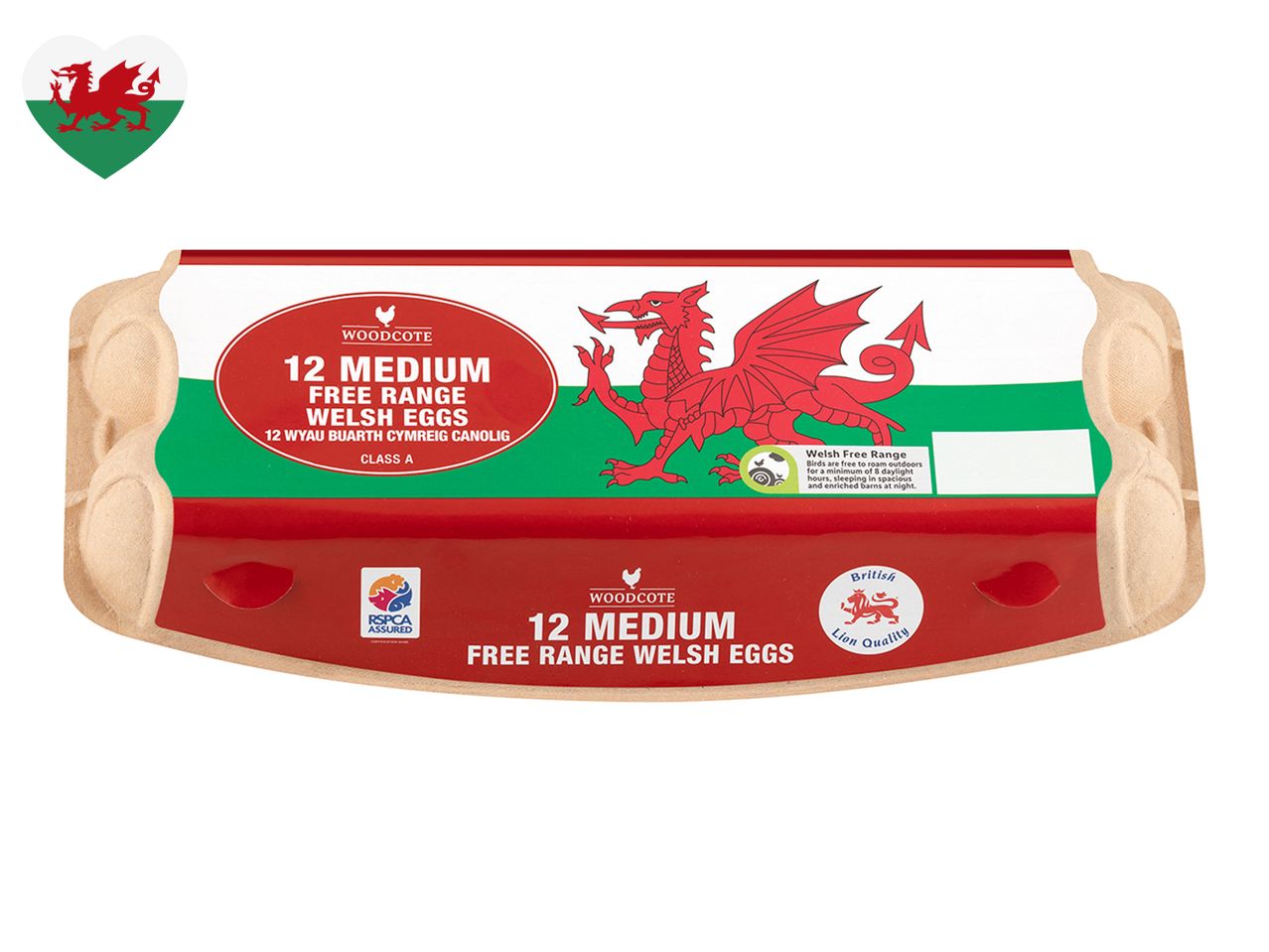 Woodcote 12 Welsh Medium Free Range Eggs